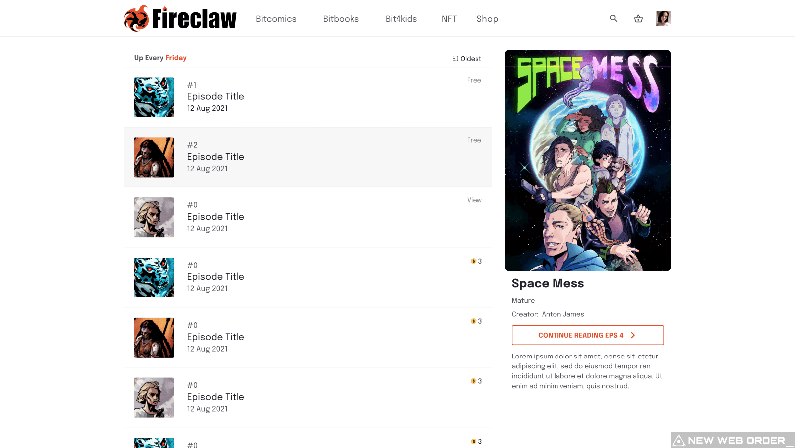 FireClaw Episode Listings