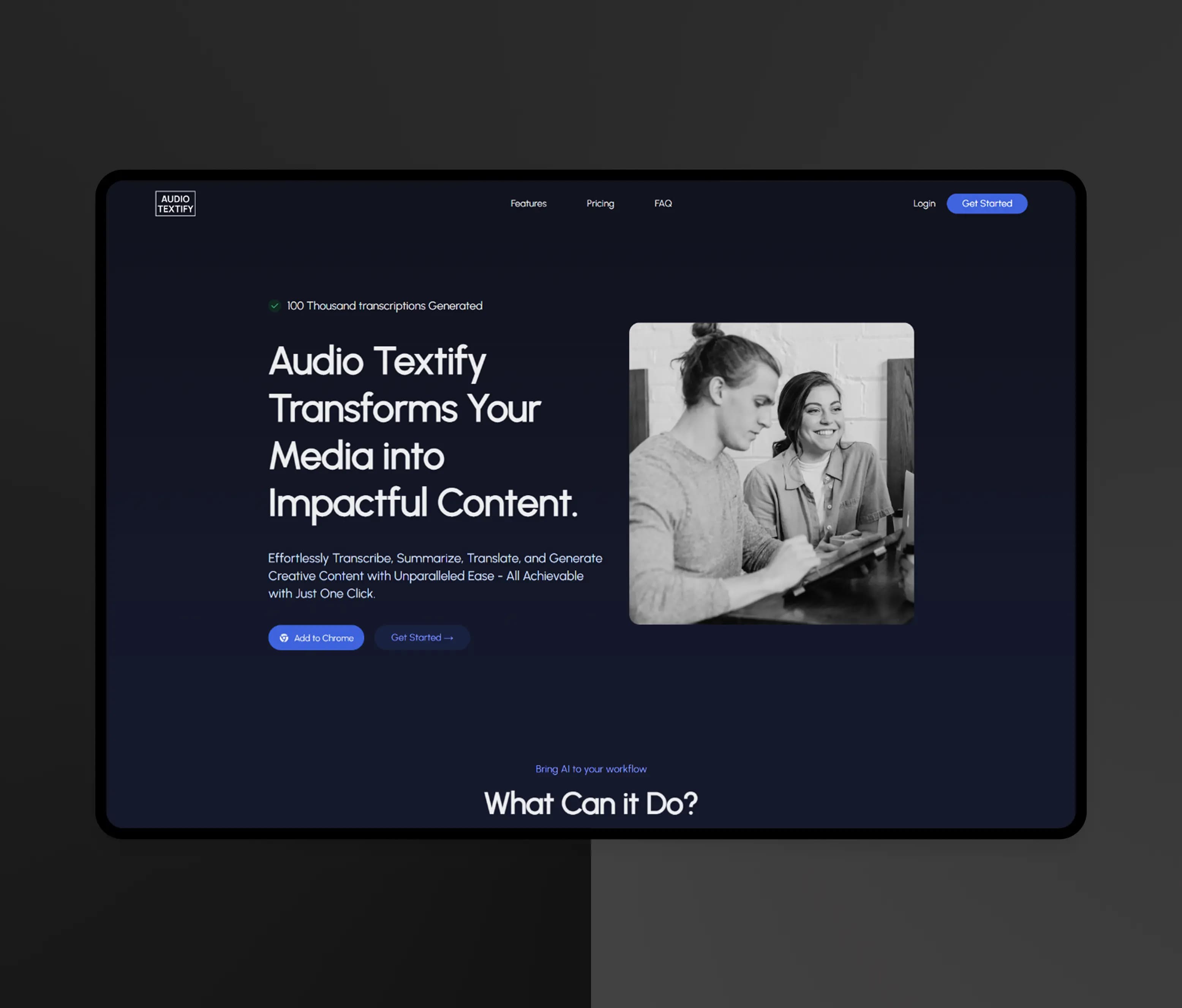 AudioTextify Extension
